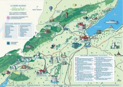 Carte panoramique du Nord vaudois